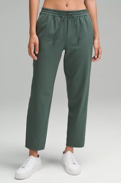 Sweatpants with tapered discount leg